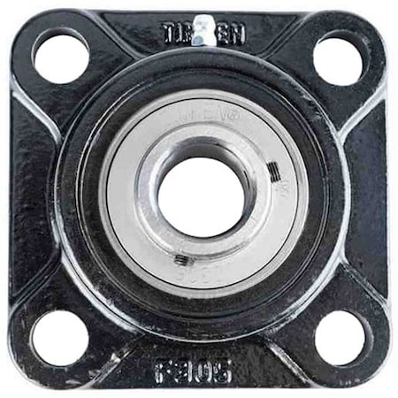Timken Flange Block Bearing; 4 Bolt Square Flange Block; 1 in. Bore; 3.9 in. Bolt Circle Diameter UCF205-16